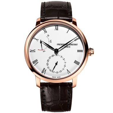 Frédérique Constant Slimline Heren Horloge Bruin FC-723WR3S4