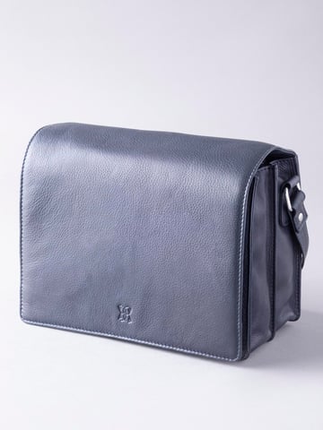 Ennerdale Leather Organiser Bag in Navy