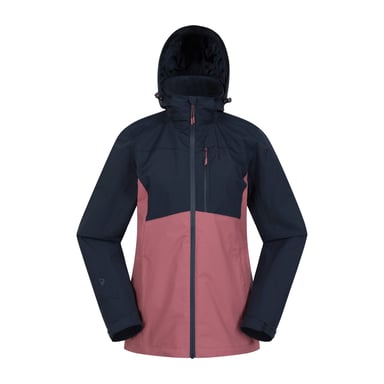 Mountain Warehouse Womens/Ladies Rainforest II Extreme Colour Block Waterproof Jacket (Navy)