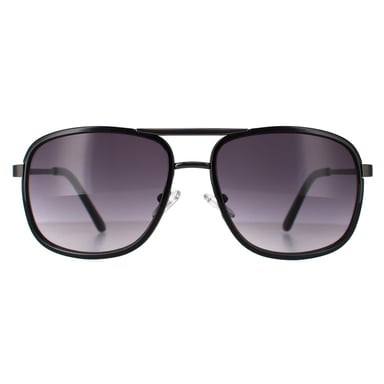 Guess GF0216 01B glanzend zwarte zonnebril met rookverloop