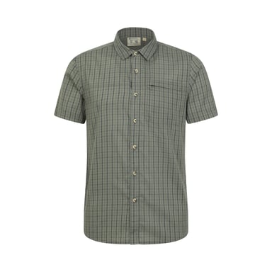 Mountain Warehouse Mens Cotton Shirt (Dark Green)