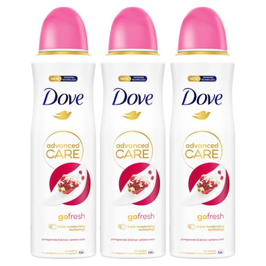 Dove Advanced Care Antiperspirant Deodorant Pomegranate&Lemon Verbena, 200ml, 3 Pack