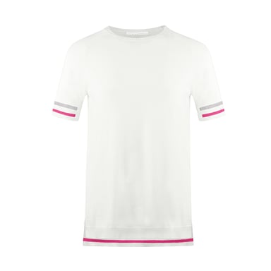 Mixed Blend Tee In Ivory