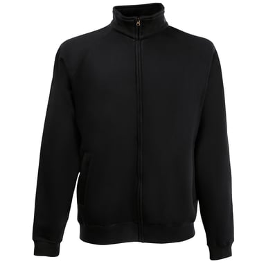 Fruit Of The Loom Mens Premium 70/30 Full Zip Sweatshirt Jacket (Black)