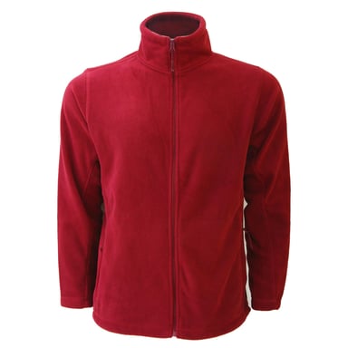 Russell Mens Full Zip Outdoor Fleece Jacket (Classic Red)