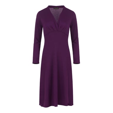 Long Sleeve Empire Line Knit Style Dress