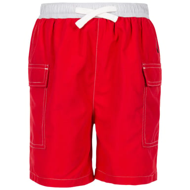 Trespass Badshorts Depths för barn/ungdomar (Röd)