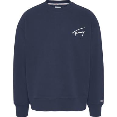 Tommy Jeans Sweaters Signature Crew Sweater Blue