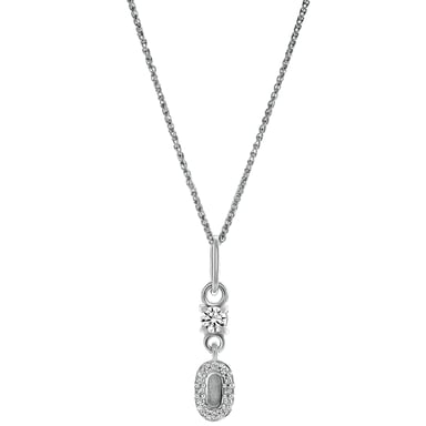 Orphelia 'Lily' Dames 925 Sterling Zilveren Hanger met Ketting - Zilver ZH-7582