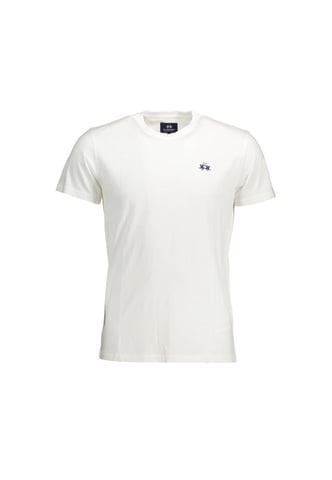 La Martina Men's White Cotton T-Shirt