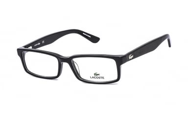 Lacoste Rectangular plastic Unisex Eyeglasses Black / Clear Lens