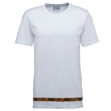 Puma x Naturel T-shirt för herrar Taped Branded Casual Top Vit 574180 02