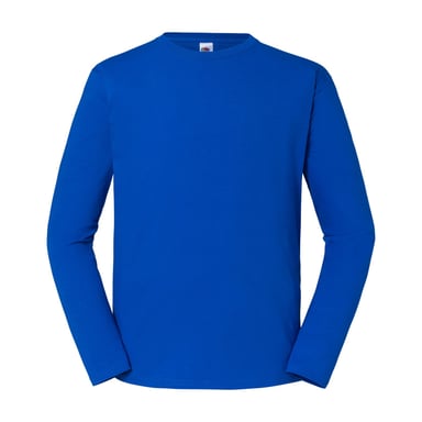 Fruit of the Loom Unisex Adult Iconic 195 Long-Sleeved T-Shirt (Royal Blue)