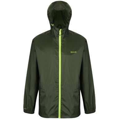 Regatta Mens Pack It III Waterproof Jacket (Bright Kiwi)