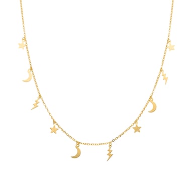 Luxenter necklace finished in 18k yellow gold - diaxi