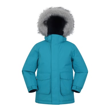 Mountain Warehouse Childrens/Kids Ranger Logo Water Resistant Jacket (Petrol)