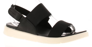 Hush Puppies Dames Sandalen Plat Selena Klittenbandsluiting zwart