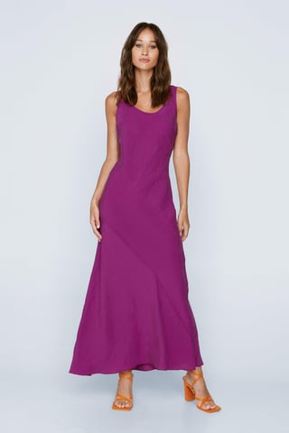 Petite Premium Scoop Neck Maxi Dress