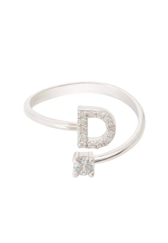 Initial Ring Silver D