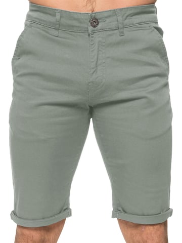 Enzo Men's Slim Fit Stretch Chino Shorts