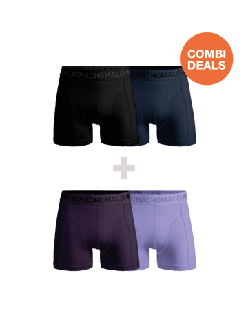 Muchachomalo - 2-pack + 2-pack Boxershorts Men - Combi deal