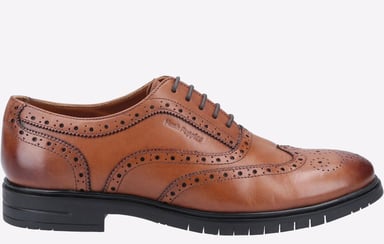 Hush Puppies Santiago Läderröda Herrskor Med Snörning