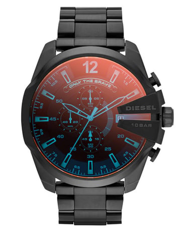 Diesel Mega Chief herenhorloge Zwart DZ4318