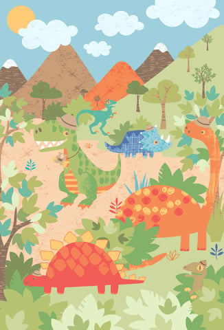 Dino Wandmuur Multi
