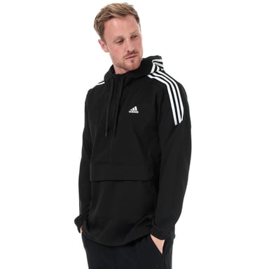 Men's adidas Sport ID Woven Anorak in Black-White