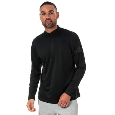 Men's adidas Free Lift 1/4 Zip Sweat in Black