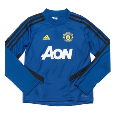 Boy's adidas Junior MUFC Training Top in Blue