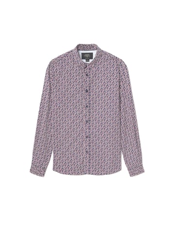 Le Temps Des Cerises Men's Shirt Floy mit rotem Blumenmuster