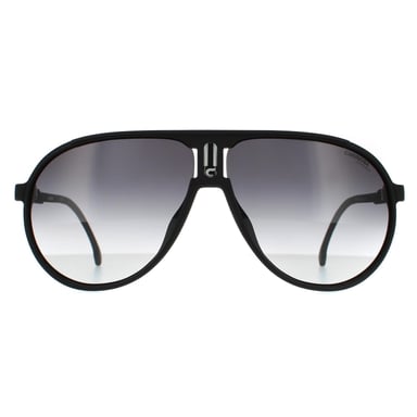 Carrera Aviator Unisex Matte Black Grey Gradient Sunglasses
