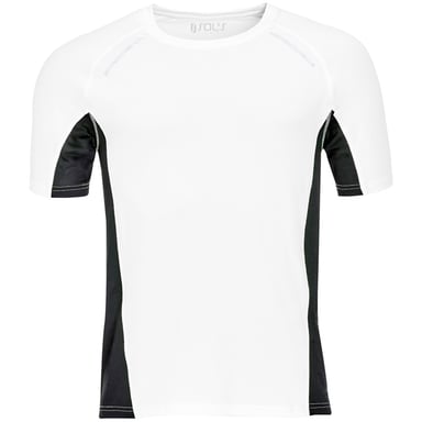 SOLS Mens Sydney Reflective Running T-Shirt (White)