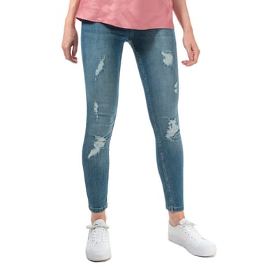 Women's Ted Baker Kimmle Ripped Skinny Jeans in Blue
