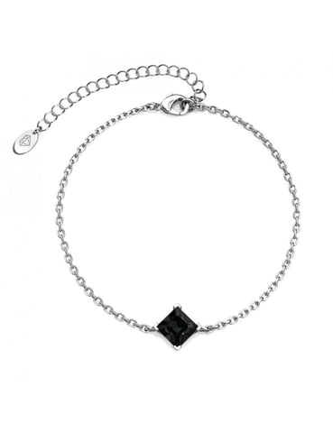 Calle Bracelet - Silver and Black