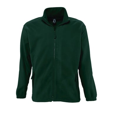 SOLS Mens North Full Zip Outdoor Fleece Jacket (Forest Green)