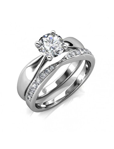 Prestige Ring - Silver and Crystal