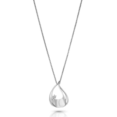 Orphelia 'Etoile' Women's 925 Sterling Silver Chain with Pendant - Silver ZH-7524