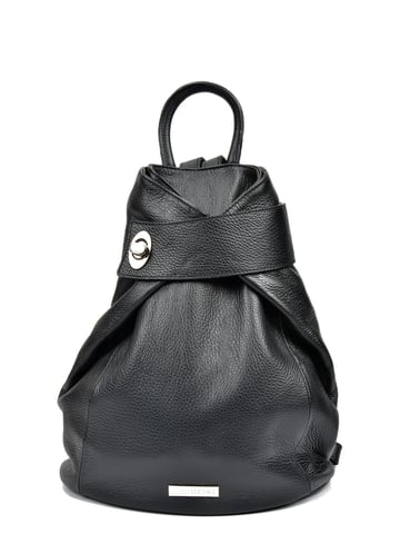 Anna Luchini SS22 AL 1083 Black Leather Bag