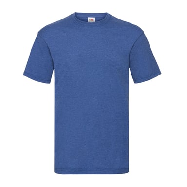 Fruit of the Loom Mens Valueweight Heather T-Shirt (Retro Royal)