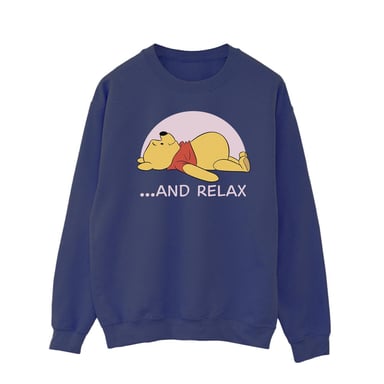 Disney Mens Winnie The Pooh Relax Sweatshirt (Navy Blue)
