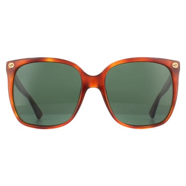 Gucci Sunglasses GG0022S 002 Havana Green