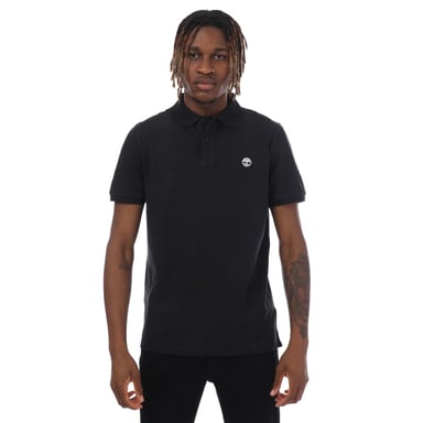Men's Timberland Millers River Pique Polo Shirt in Black