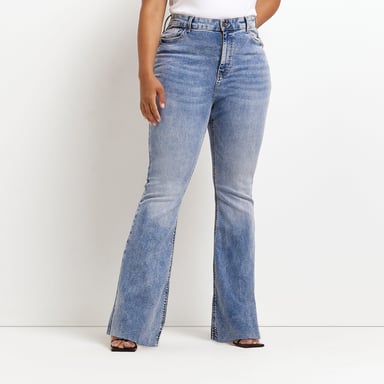River Island Womens Jeans Plus Size - Blue