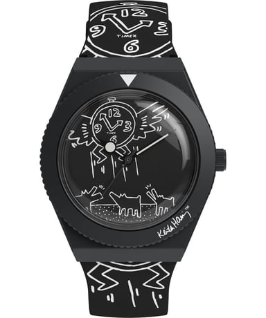 Timex Keith Haring X Q Heren Zwarte Horloge TW2W25600
