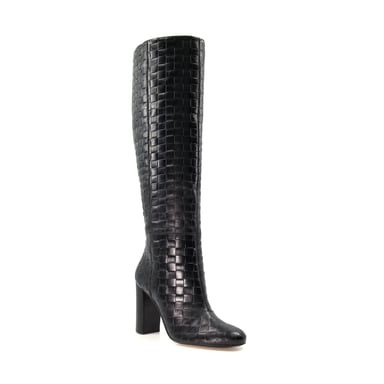 Dune Ladies Sonoma - Woven-Leather Knee-High Boots