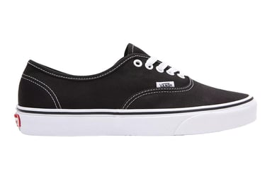 Herrars och Damers Vans Authentic Canvas Skor - (Svart / Vit)