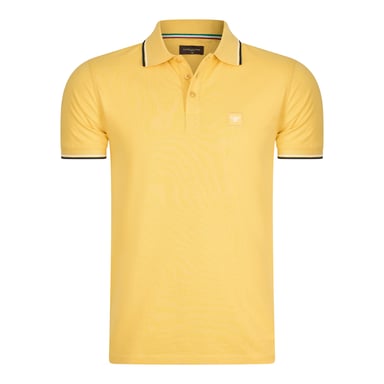 Cappuccino Italia Polo SS Polo Applique Pique Yellow