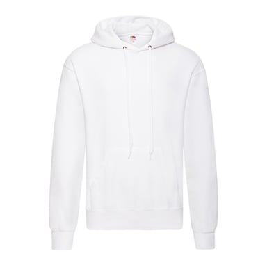 Fruit of the Loom Unisex Adult Polycotton Lightweight Hoodie (White)